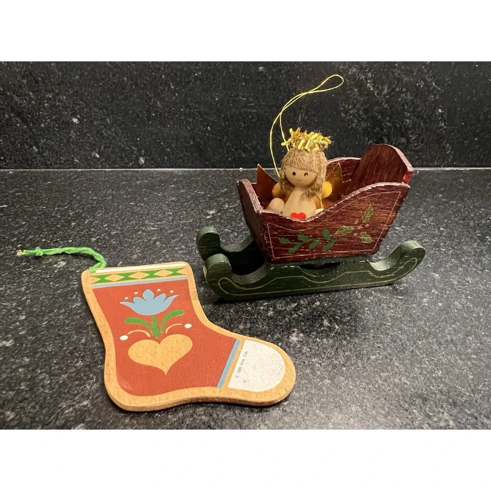 Cottagecore Christmas Ornament Lot Angels, Nature, Animals, Santa & More‎